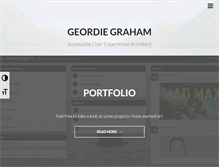 Tablet Screenshot of geordiegraham.com